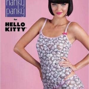 RARE Y2K Hanky Panky Hello Kitty Cat Lace Camisole Tank Women’s Size S NEW!